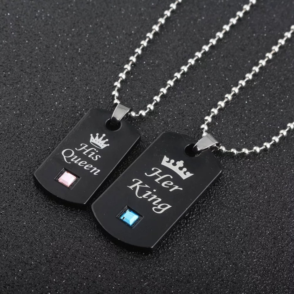 New couples Set Necklaces King And Queen $8 for the set